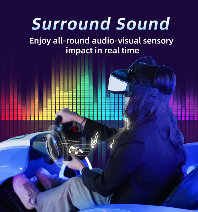 9D Kids Car Racing Game VR Driving Simulator Per Parco di divertimenti 5