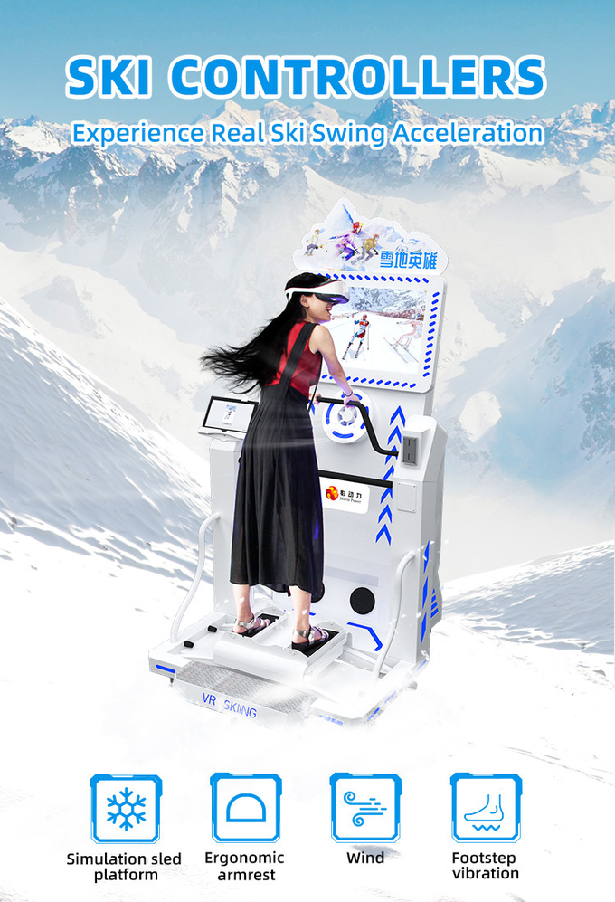 Simulatore di sci in ambienti chiusi dinamico 9d Macchine di simulazione di snowboard in realtà virtuale 0
