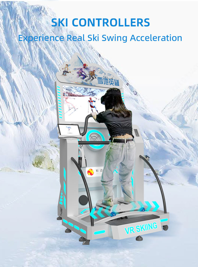 Simulatore di sci in ambienti chiusi dinamico 9d Macchine di simulazione di snowboard in realtà virtuale 3