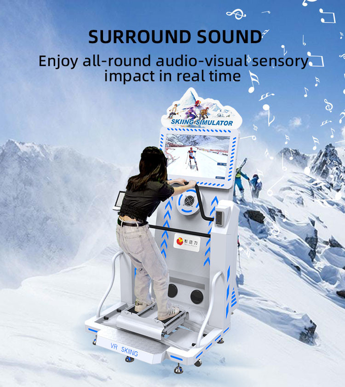 Simulatore di sci in ambienti chiusi dinamico 9d Macchine di simulazione di snowboard in realtà virtuale 4