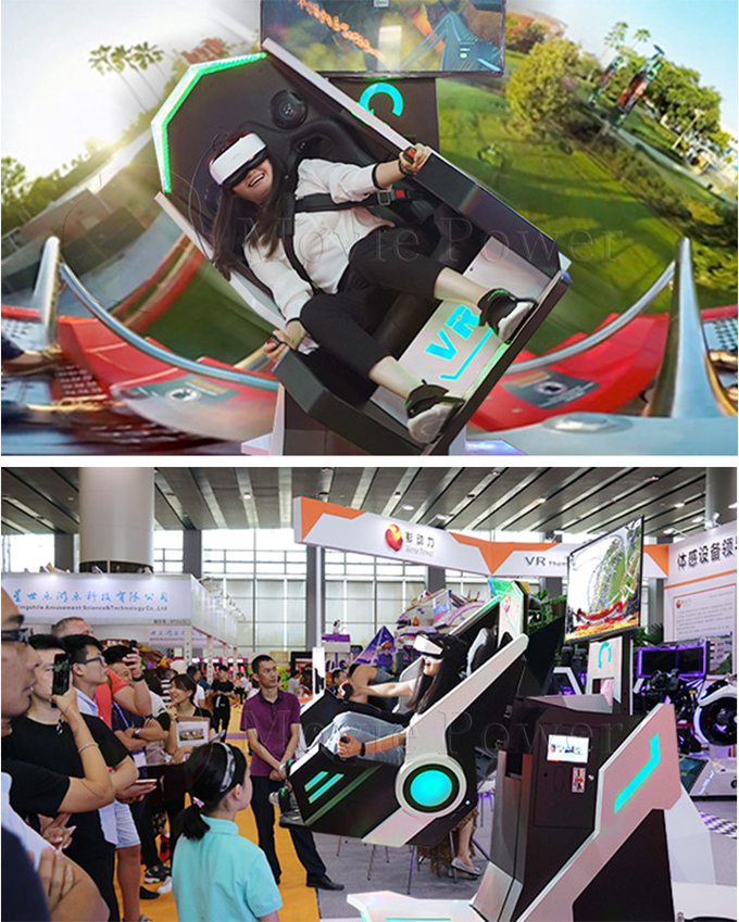 macchina girante del gioco di Flight Simulator della sedia di Vr delle montagne russe 360 di realtà virtuale del cinema di 3D 9D VR 1
