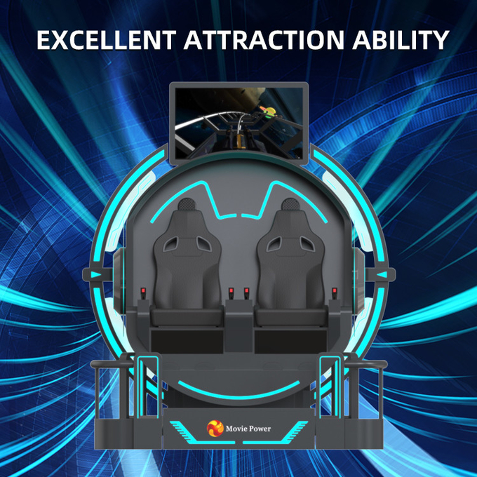 Parco di divertimenti 9D VR Simulator 2 posti Giochi VR operati da monete Teatro volante AR MR Entertainment 6