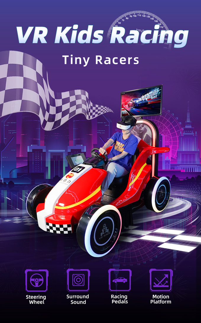 9D Kids Car Racing Game VR Driving Simulator Per Parco di divertimenti 0