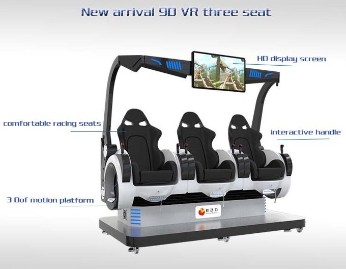 il telecomando 3 del simulatore di 220V 9D mette la macchina a sedere del gioco del cinema 3Q VR di realtà virtuale 2