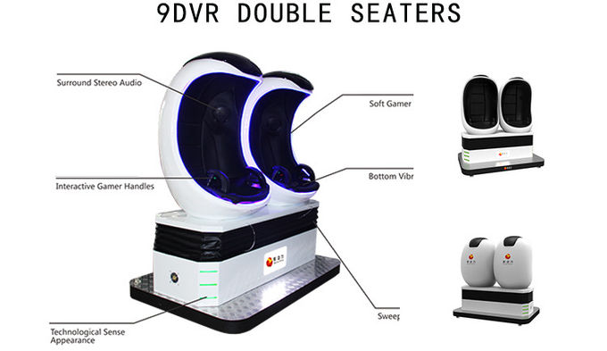 Il cinema interattivo 2 di realtà virtuale del simulatore 9D mette il gioco a sedere del gioco da 360 gradi 1