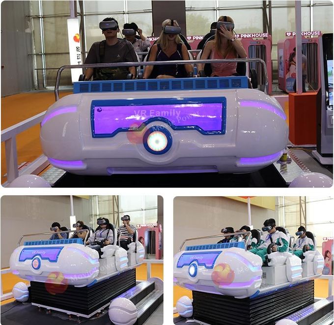Cinema della famiglia 9D VR di Seat di promozione 6 con la piattaforma elettrica di moto del simulatore di 6 Dof 0