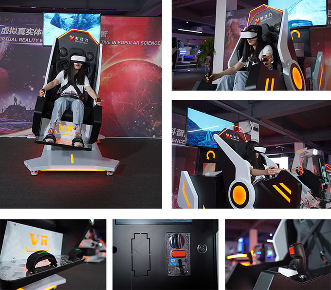 Sedia del simulatore VR di rotazione di VR 360 con la sedia emozionante di rotazione di realtà virtuale di 50 giochi 2