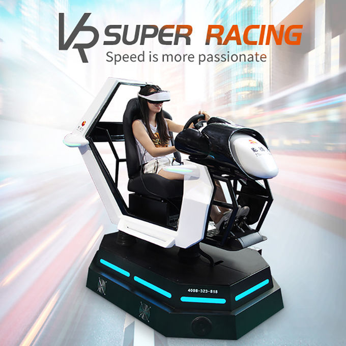 360 sedile del simulatore 1 di guida di veicoli di realtà virtuale del cinema di azione di vetro 9D di VR 0