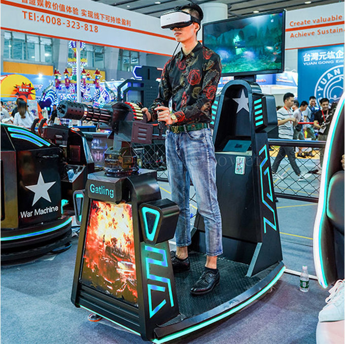 360 gradi che stanno sul simulatore interattivo della macchina della fucilazione del videogioco arcade di 9d Vr 0