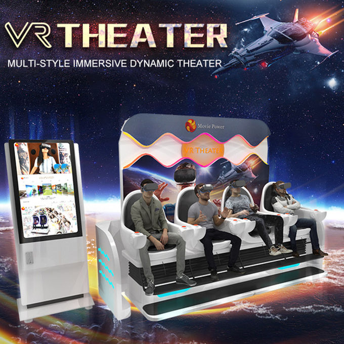 Cinema interattivo 2 di Vr del parco a tema 3 4 simulatore dinamico della piattaforma dei sedili 9d 0