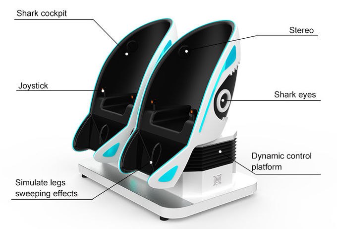 Il prodotto 2 del parco di Amusent di realtà virtuale mette il simulatore a sedere del cinema della sedia di Vr dell'uovo 9d 1