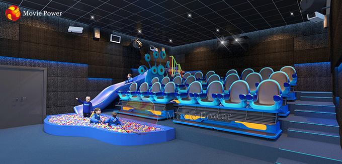 Cinema di tema 5D dell'attrezzatura della sedia VR di moto del sistema del cinema del simulatore di spettacolo 5D 0
