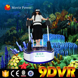 Cinema bianco del video gioco 9d VR che sta su grado 200kg del cinema 360 di azione 9D