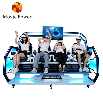 Parco a tema montagna russa 9d Vr Simulatore 4 giocatori Arcade Machine 9d Vr Chair Cinema