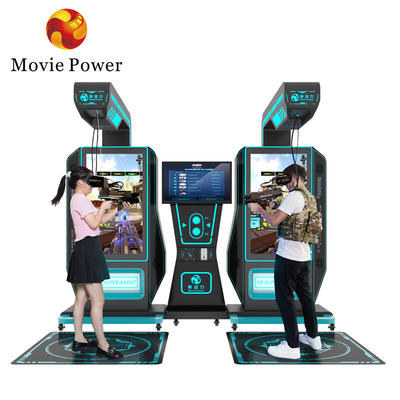 Shooting Machine Virtual Reality Gun Arcade Machine 2 giocatori di divertimento 9d VR Simulator