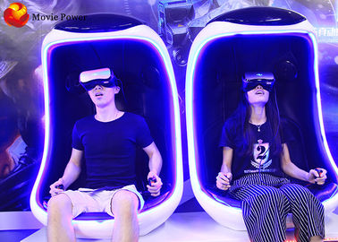 Spettacolo dell'interno delle montagne russe dei doppi sedili VR del simulatore dell'uovo di magia 9D VR