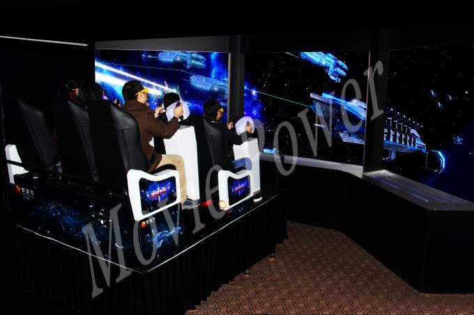 6/8/9/12 mettono i cinema a sedere di azione di VR 9D con gli schermi di visualizzazione multipli del LED 0