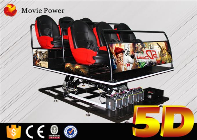 La mini astronave 6 di moto 5d del cinema attraente di simulazione mette la spaccatura a sedere dell'occhio del cinema 5D con la sedia di moto 0