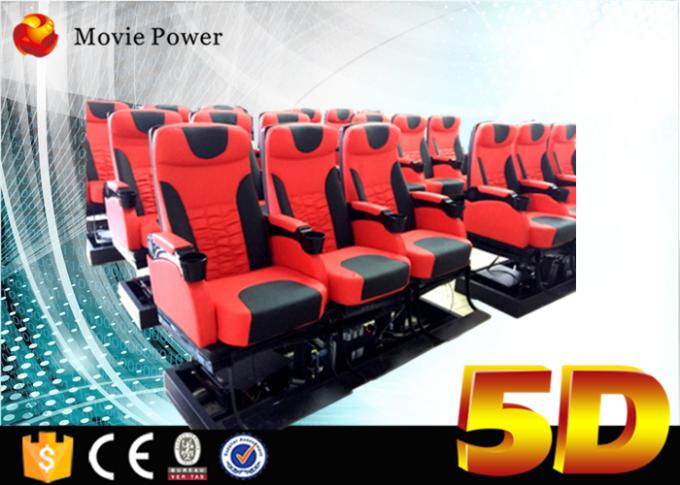 Stimolatore del teatro del cinema dell'idraulico ed elettrico 5D con la sedia di moto 4d 0