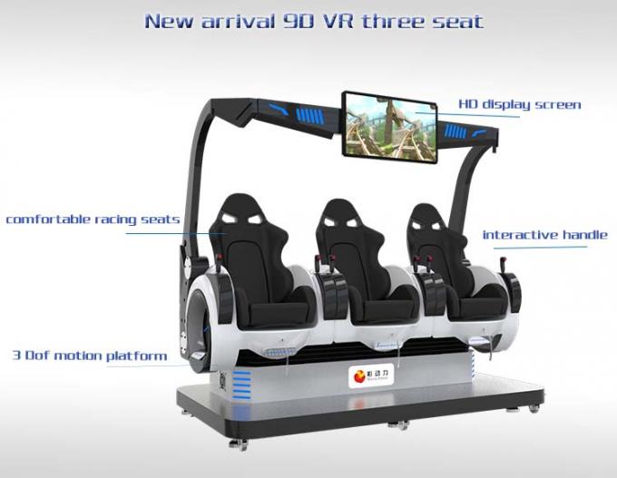 Simulatore del cinema di realtà virtuale di divertimento con 9d i vetri/3 sedili 1