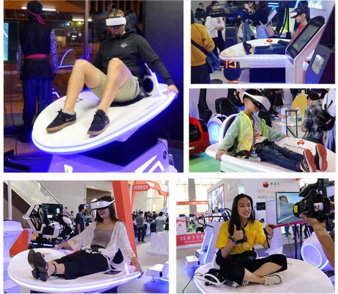 Simulatore dello scorrevole di realtà virtuale del parco a tema di corsa con gli sci di Vr dei giochi di svago del rifornimento della fabbrica 1