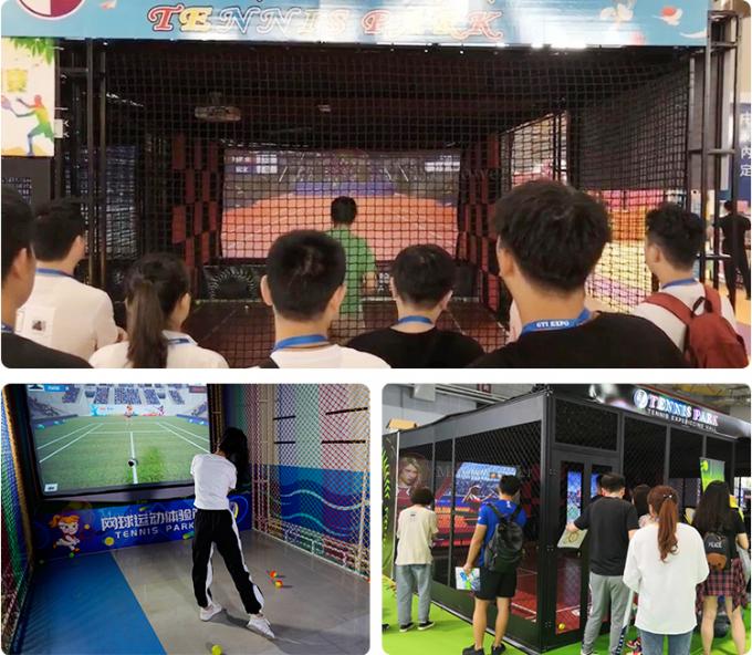 Gioco interattivo di sport di Vr dell'attrezzatura di tennis di realtà virtuale del gioco 9d di idoneità fisica 0