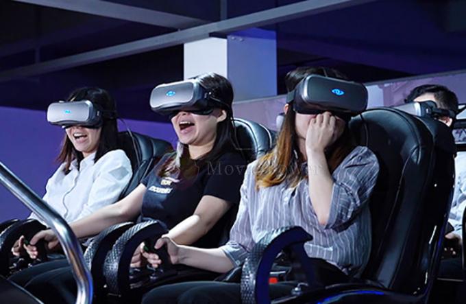 Attrezzatura del gioco di realtà virtuale di Seaters 9D di divertimento 6 delle montagne russe 1