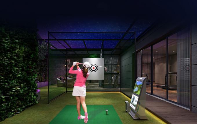 Proiezione dell'interno virtuale professionale ROHS del simulatore di golf 0