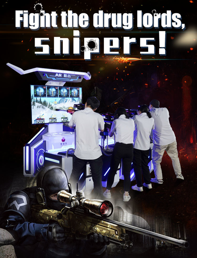4 giocatori AR Sniper Coin Operato Arcade Game Machine Gun Shooting AR Gaming Equipaggiamento 0