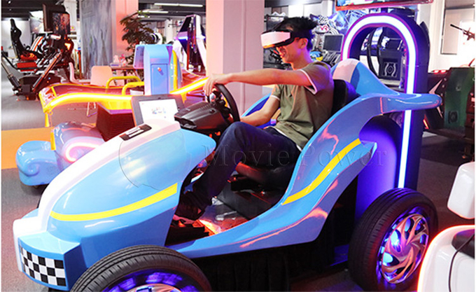 Parco a tema VR Rides 9D Kids Racing Game Simulator Coin Operated Car Arcade Machine 3