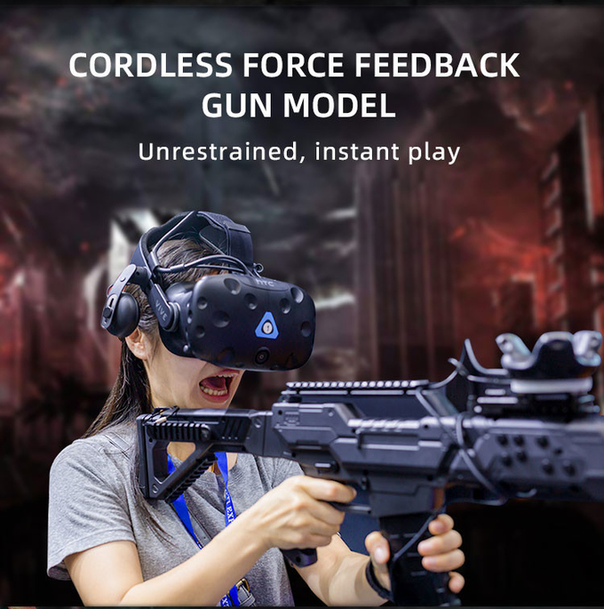 Fibra di vetro VR Zombie Game 9d VR Shooting Simulator Virtual Reality Play Station 2