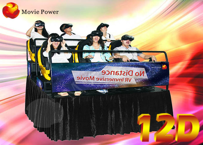 simulatore del cinema di realtà virtuale di 7D 9D 12D con il sistema dinamico elettrico di 3 Dof 0