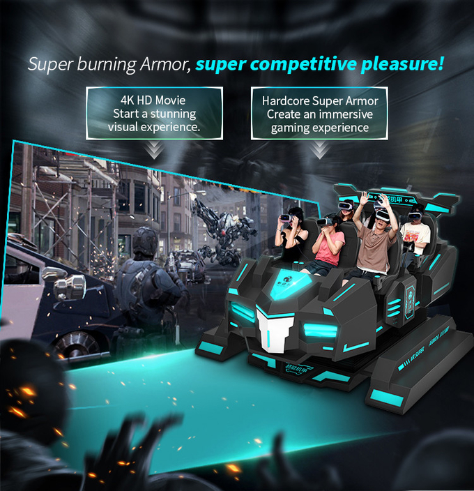 6 posti 9d VR Cinema Arcade Realtà virtuale Monterey VR attrezzature 4