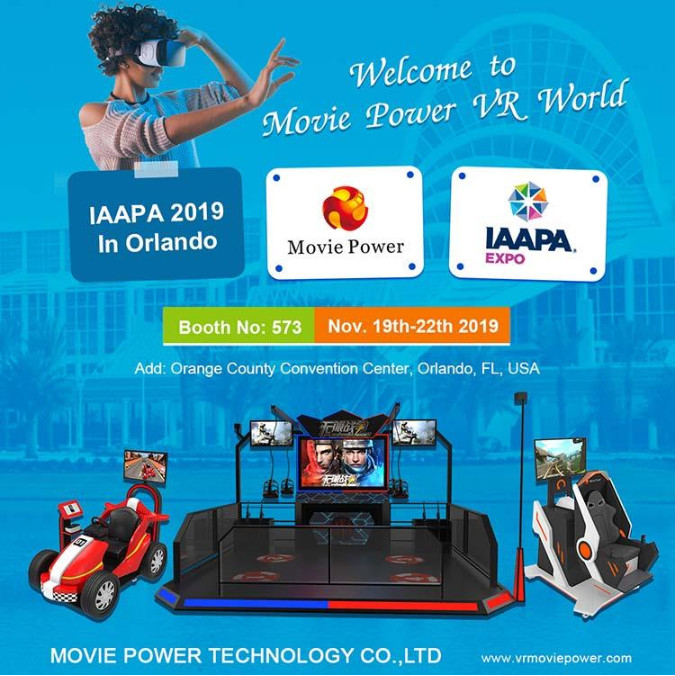 Movie Power VR Simulator Vi incontreremo all'IAAPA Expo Orlando