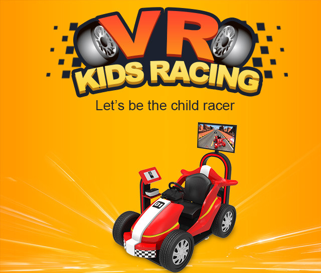 Parco a tema VR Rides 9D Kids Racing Game Simulator Coin Operated Car Arcade Machine 0