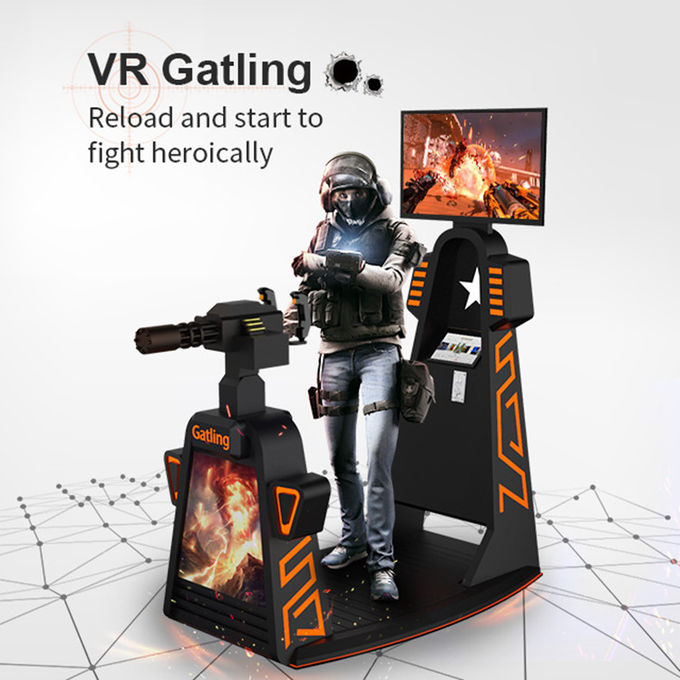 Virtual Reality Gatling Gun Game 9d Vr Shooting Simulator Zombie Arcade Machine 0