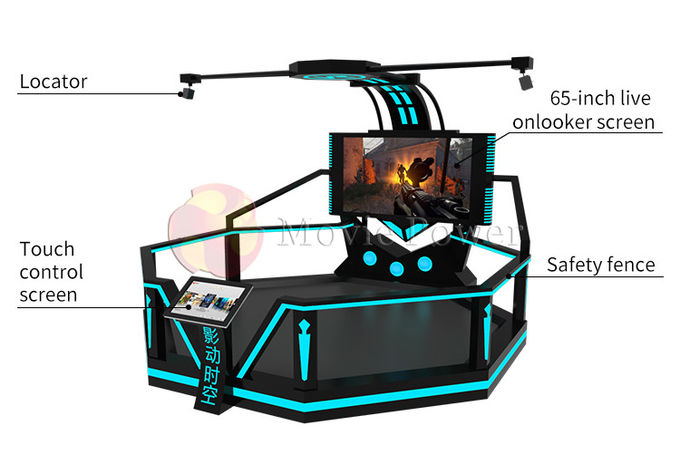 Sistema elettrico dell'interno interattivo del cinema del gioco 9D VR della fucilazione di volo di HTC VIVE 1