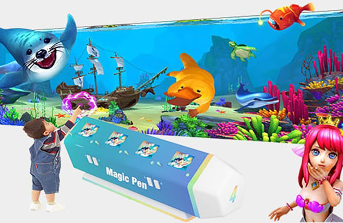 Pittura interattiva del sistema di proiezione del gioco dell'AR dei bambini dell'attrezzatura del parco a tema 1
