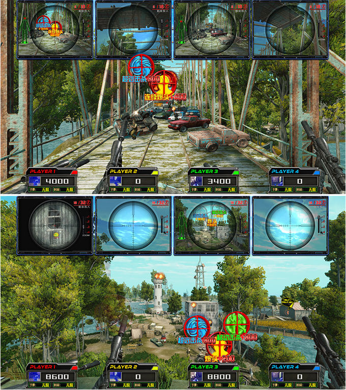 Attrezzatura del gioco della fucilazione della macchina 9d AR del gioco di realtà virtuale del giocatore del parco a tema 4 0