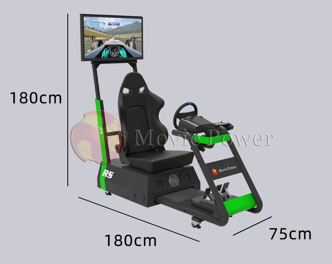 Orma della macchina del gioco del simulatore di corsa di automobile di realtà virtuale piccola per uso commerciale domestico 1